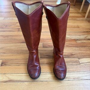 Frye Cognac Leather Boots